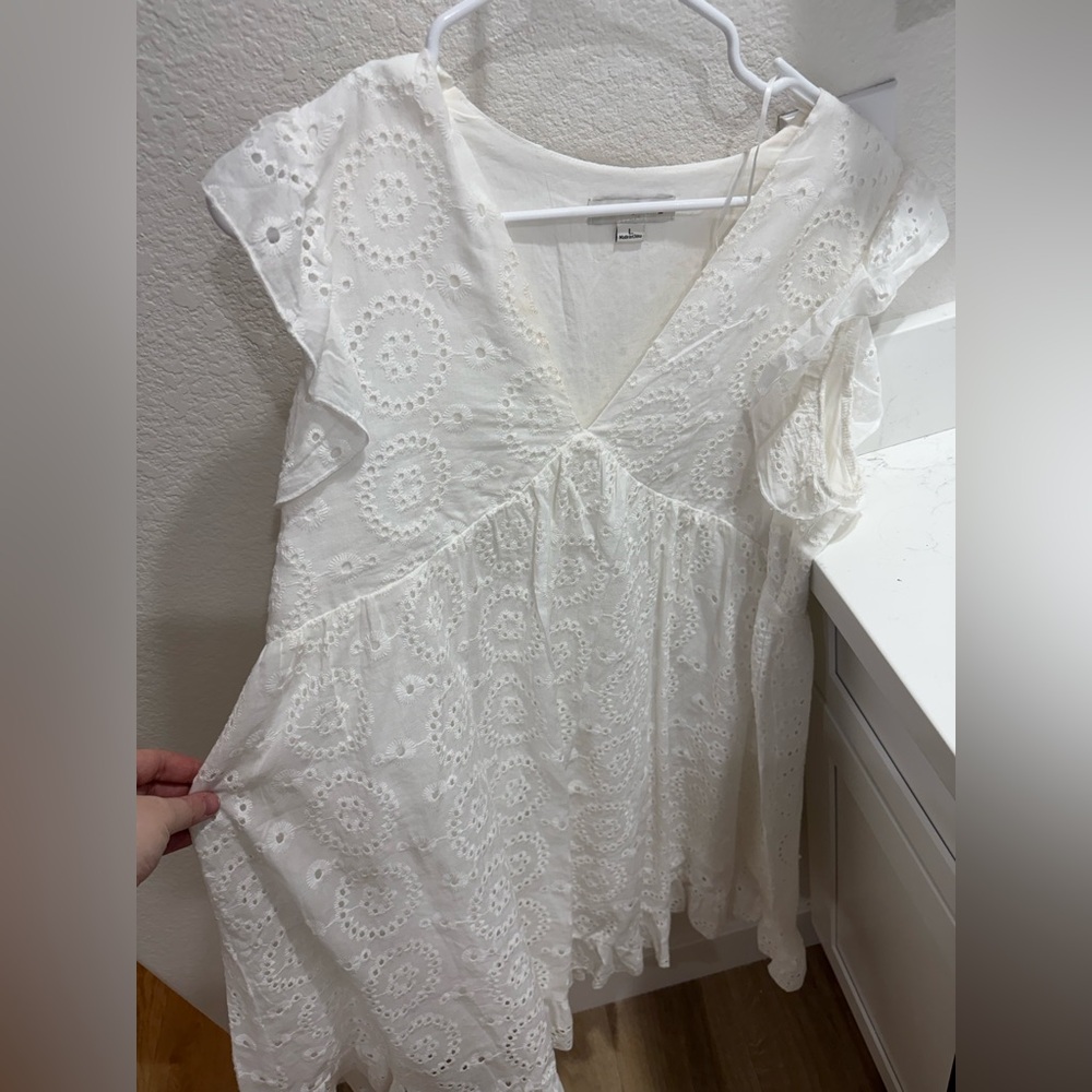 White Eyelet Women’s Dress